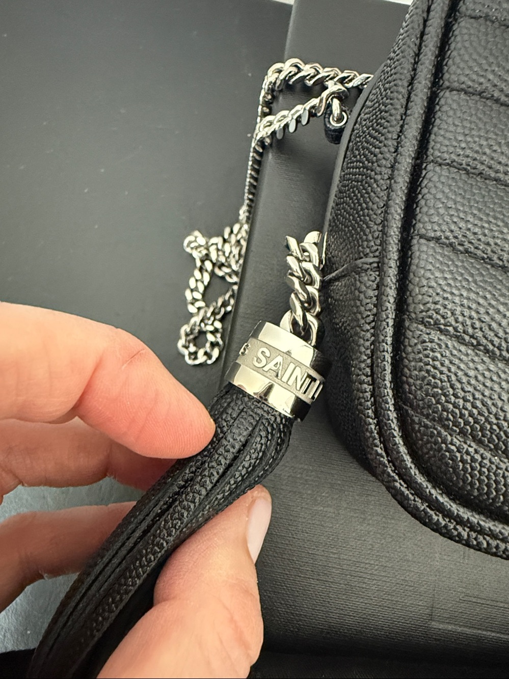 Saint Laurent Black Lou mini Camera Bag with Tassel Pristine condition!! - Picture 4 of 15
